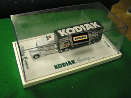 In Plastic Display Case-KODIAK Racing Ricky Craven Matchbox Transporter 1:80 - £11.69 GBP