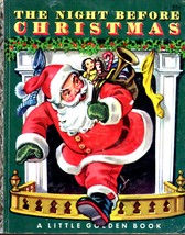 The Night Before Christmas, Clement C. Moore A Little Golden Book vintage 1949 - £4.50 GBP
