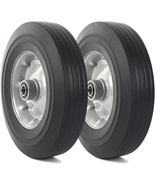 (2-Pack) 10&quot; X 2.5&quot; Flat Free Solid Rubber Replacement Tires - Flat-Free... - €34,39 EUR