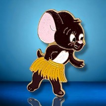 Cherie Mouse Toots Vintage Enamel Brooch Pin Signed MGM Jerry&#39;s Girlfriend - $7.65