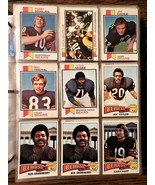 1973 Topps Football CHICAGO BEARS 50 Card Set Lot In Sleeves - £28.83 GBP