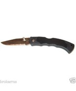 Folding Locking POCKET KNIFE Serrated 3&quot; Stainless Steel Blade Ozark Tra... - $18.04 CAD