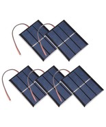 uxcell 5Pcs 0.65W 1.5V Small Solar Panel Module DIY Polysilicon with 145... - £22.95 GBP