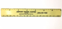 7&quot; Inch Plastic Advertising Ruler Airport Travel Center Newport Raintree... - £10.93 GBP