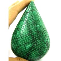 1475Cts Raro Enorme Coleccionable Tallado a Mano Calidad Verde Natural Esmeralda - £191.20 GBP