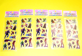 LOT OF 5x STICKERS SHEETS AVENGERS HULK THOR CAPTAIN AMERICA SPIDER-MAN ... - $6.79