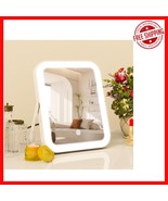 8x10 Lighted Vanity Mirror - 3-Color Dimmable LED &amp; Touch Control, Portable - $681.15 MXN