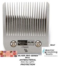 Master Grooming Tools Antimicrobial Silver 5/8HT Blade*Fit A5,AGC,KM Clippers - £35.16 GBP