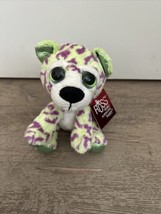 NWT Russ Lil Peepers Green and Purple Leopard Named Sasha 5 1/2&quot; - $12.00