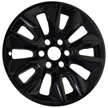 One Single 2018-2024 Chevrolet Silverado 1500 # 2200-GB 20&quot; Black Wheel Skin New - £31.23 GBP