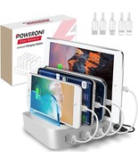 Poweroni USB Charging Station for Multiple Devices Apple Android Compatible - £15.74 GBP