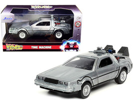 DeLorean DMC Time Machine Brushed Metal Back to the Future Part I 1985 Movie Hol - £16.03 GBP