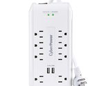 CyberPower CSP806U Professional Surge Protector, 3000J/125V, 15A, 8 Outl... - £44.38 GBP