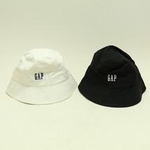 GAP Logo Bucket Hat Children Medium S/M White w/ Blue Logo - Black w/ White Logo - £17.77 GBP