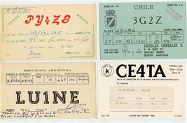 11 Different QSL Cards South America Argentina Brazil Chile 1950&#39;s - £53.81 GBP