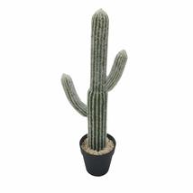 A&amp;B Home 24&quot; Artificial Saguaro Cactus in Plastic Planter Pot Indoor Outdoor Hou - £70.81 GBP
