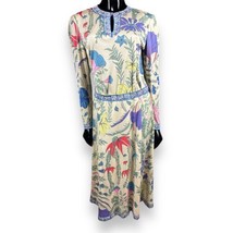 Vtg Averardo Bessi For Saks Fifth Avenue Silk Flower Top Skirt Set Italy Sz 10 - £117.64 GBP
