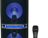Dual 10&quot; Battery-Powered Bluetooth Speaker With Uhf Microphone From Rock... - $246.96
