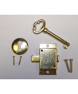 Grandfather Clock Door Lock &amp; Key Set NEW Brass Ridgeway Howard Miller S... - £13.46 GBP