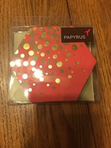 Papyrus Celebration Gold Dot Drink Coasters (Set of 12) Ships N 24h - £14.40 GBP