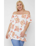 Women&#39;s Floral Print Off The Shoulder Top - €16,60 EUR