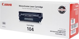 Canon Genuine Toner, Cartridge 104 Black (0263B001), 1 Pack, For Canon, L90. - $98.96