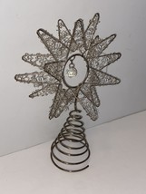 Colorful Beaded Wire Tree Topper Star Bright Wire Inlay Bold Tree Topper... - $59.99