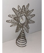 Colorful Beaded Wire Tree Topper Star Bright Wire Inlay Bold Tree Topper... - $82.30 CAD