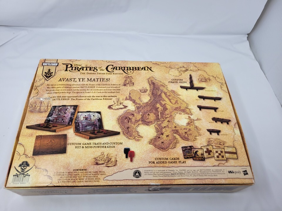 Battleship Pirates of The Caribbean Disney Theme Park Edition Game 2015 Complete Item image 2