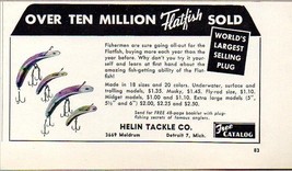 1953 Print Ad Helin Flatfish Fishing Lures Detroit,Michigan - £7.05 GBP