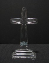 Crystal Cross Julia Poland Figurine Crucifix Cut Glass 24% Lead Cut Crys... - $16.00