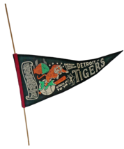 Detroit Tigers 1968 World Champions Sock It To &#39;Em Full Size Scroll Felt... - £125.85 GBP