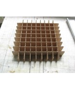 Cardboard Dividers 5 Sets 12" X 12" X 2" High 81 cell B 12-2-08 - $5.35