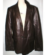 New Mens M Wilsons Leather Jacket Car Coat Dark Brown Medium Buttons Off... - £620.68 GBP