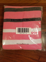 Victoria&#39;s Secret Fringe Pink Striped Summer Beach Blanket Towel (NEW) - £17.09 GBP