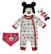 Disney Mickey Mouse Holiday Gift Set for Baby (3-6 Months OR 9-12 Months) 4pcs - $29.99