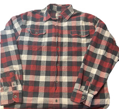 Men’s Button Down Long Sleeve Flannel Jachs Size XL - £9.59 GBP