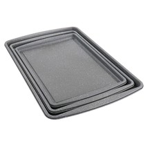 Oster 3 Piece Carbon Steel Cookie Sheet in Greystone - $67.99