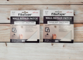 Lot of 2 Saint-Gob ADFOR FibaTape Self-Adhesive 4-in x 4-in Drywall Repair Patch - £6.30 GBP