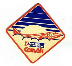 Comair The Delta Connection Airlines Heavy Paper Coaster - $13.86