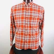 Levis Mens Large L Standard Fit Long Sleeve Flannel Button Down Shirt - £17.63 GBP