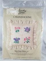 Something Special Petit-Flur Candlewicking Pillow Kit Ruffle Candamar Vi... - $17.74