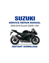 2009-2016 Suzuki GSXR 1000 Service Repair Workshop Manual - $22.53 CAD
