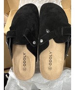 ODOLY Genuine Suede Clogs for Women  Suede Clogs Black 40A - $33.91 CAD