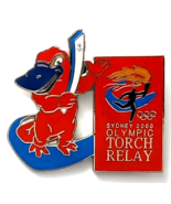 Sydney 2000 Olympic Torch Relay Pin Millie Mascot Red Echidna SOCOG Lice... - $12.99