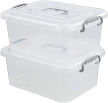 8-Liter Plastic Box Set With Two Packs Of Storage Containers From Nesmilers. - £26.18 GBP