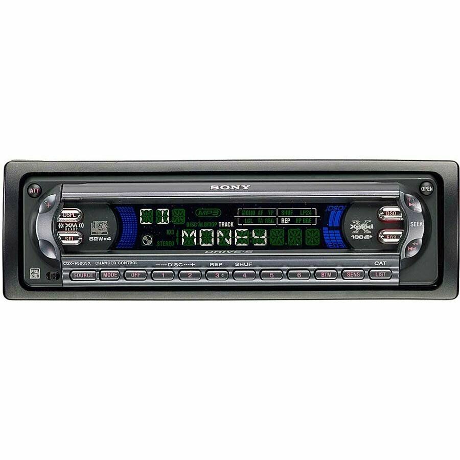 Sony CDX-F5005X Replacement Faceplate Changer Controller and Remote RM-X115 - $17.95