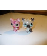 Littlest Pet Shop Siamese magic motion cat Lps 2005 &amp; Pink Licking Paw 1846 - €10,39 EUR
