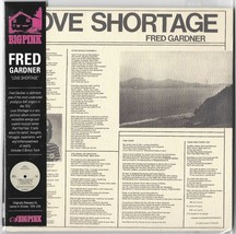 Fred Gardner - Love Shortage - MINI-LP Cd 1979 Alternative Rock/Folk/Reggae - £6.28 GBP