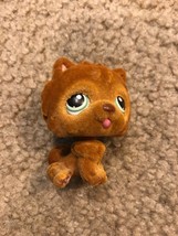 Littlest Pet Shop~#332~Chow Chow~Puppy Dog~Fuzzy Brown~Green Dot Eyes - £6.03 GBP